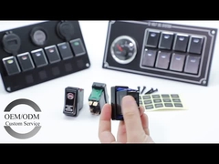 Συνεχής 12v / 24v Αμαξοκίνητος Rocker διακόπτης Αλουμινίου 5 Pin