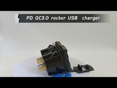 12v 24v USB φορτιστή Rocker διακόπτης γρήγορη φόρτιση πρίζα αδιάβροχη γρήγορη διπλή Pd Qc3.0 για αυτοκίνητα βάρκα