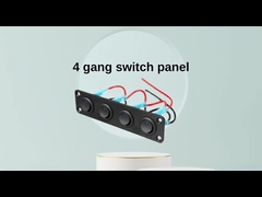 5 Gang Rocker Switch Panel 20A 3 Pin On Off 12V Πράσινος διακόπτης διακόπτη για αυτοκίνητα φορτηγά πλοία