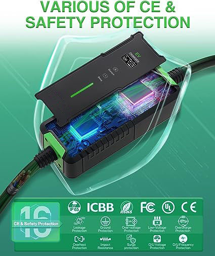 3.5KW 7KW EV φορτιστή Wallbox φορητό επίπεδο 1 EV φορτιστή 32 Amp τοίχωμα