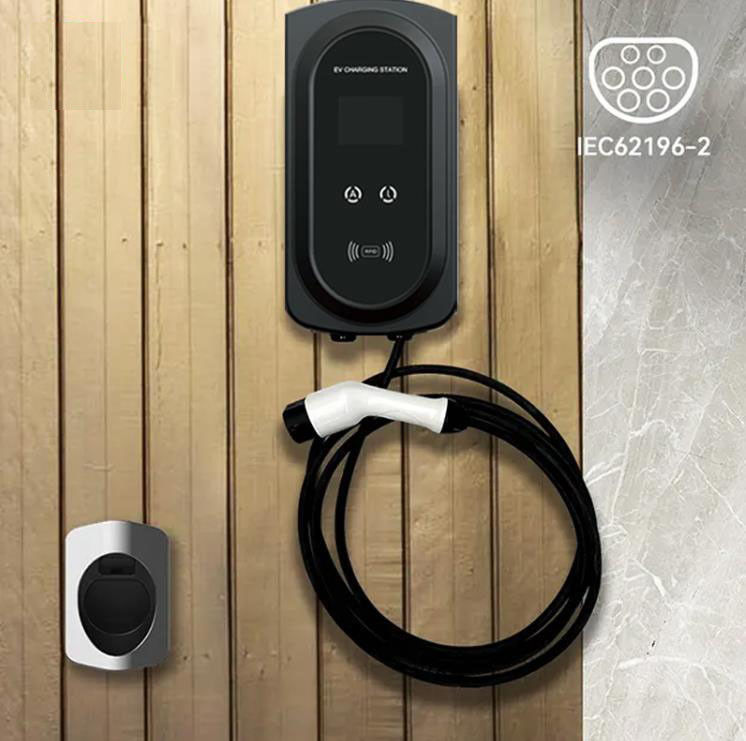OEM 7Kw Ηλεκτρικός φορτιστής EV Wallbox Type 2 EV Home Charger Level 2