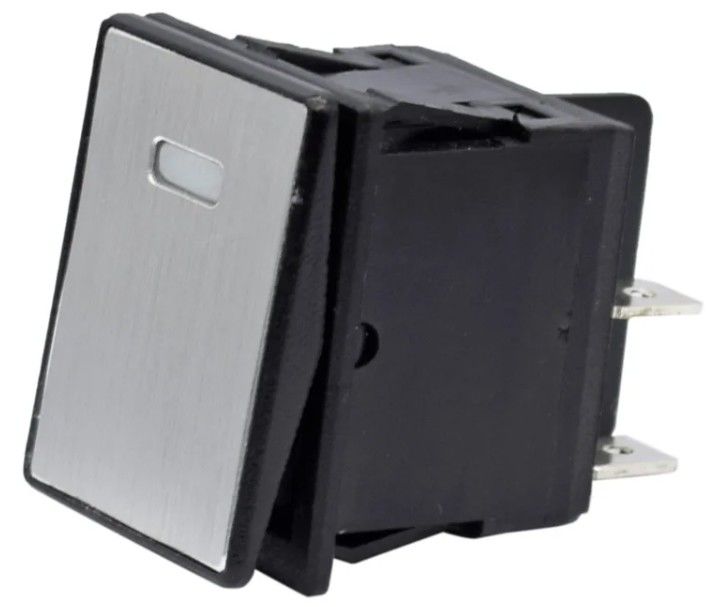 DC 12V 20A κουμπί LED μεταλλικό πάνελ αλουμινίου 4PIN ON OFF Rocker διακόπτης για αυτοκίνητο σκάφος RV