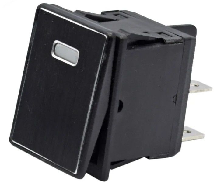 DC 12V 20A κουμπί LED μεταλλικό πάνελ αλουμινίου 4PIN ON OFF Rocker διακόπτης για αυτοκίνητο σκάφος RV