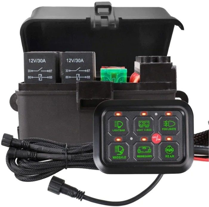 6 Gang 12V Led Switch Panel RGB Kit Αυτοματοποιημένο ελαττωματικό καθολικό διακόπτη φωτός με APP