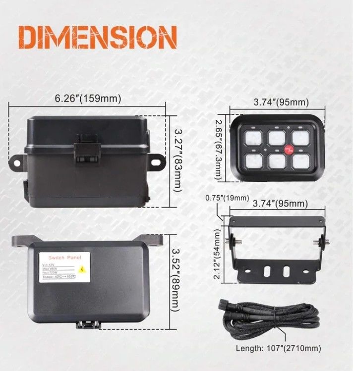 6 Gang 12V Led Switch Panel RGB Kit Αυτοματοποιημένο ελαττωματικό καθολικό διακόπτη φωτός με APP