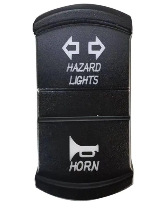Νέο στυλ Custom DIY Icon DC 12V 7Pin ON-OFF LED Μπλε Φως Σινιάλο Στροφής Rocker Διακόπτης Για αυτοκίνητο 4X4 φορτηγά πλοία