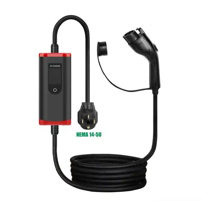 Προσαρμοσμένο IP65 16A-40A ρυθμιζόμενο SAE J1772 τύπου 1 φορητό φορτιστή αυτοκινήτου EV φορητό σταθμό φόρτισης