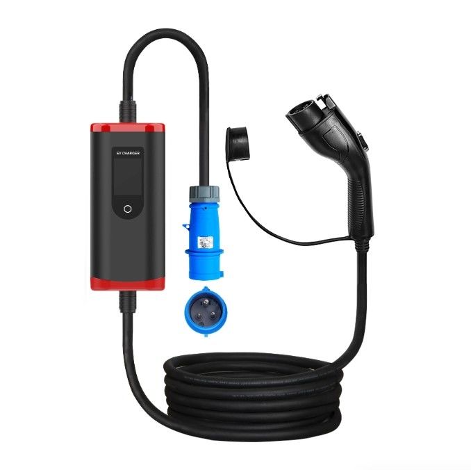Προσαρμοσμένο IP65 16A-40A ρυθμιζόμενο SAE J1772 τύπου 1 φορητό φορτιστή αυτοκινήτου EV φορητό σταθμό φόρτισης