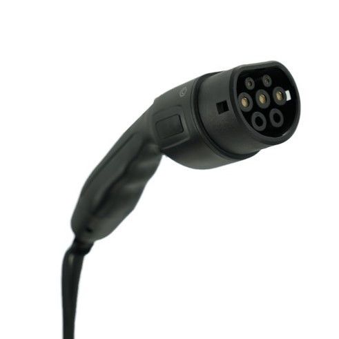 Φορητές φορτιστές ηλεκτρικών οχημάτων 7KW Tpe Jacket IEC 62196 Type2 2.4 Quot LCD CE TUV ROHS
