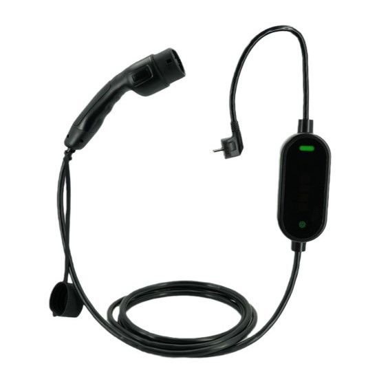 Φορητές φορτιστές ηλεκτρικών οχημάτων 7KW Tpe Jacket IEC 62196 Type2 2.4 Quot LCD CE TUV ROHS