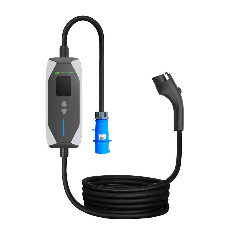 Φορητός φορτιστής EV έκτακτης ανάγκης 7KW 0,96 ιντσών Τύπος 2 Νέας ενέργειας Φορτιστής EV