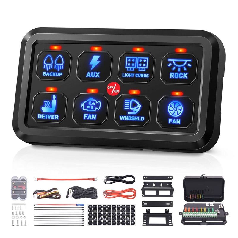 Υλικό ABS 8 Πίνακα διακόπτη Gang Spod 600w Συνδυασμός Τύπος διακόπτη