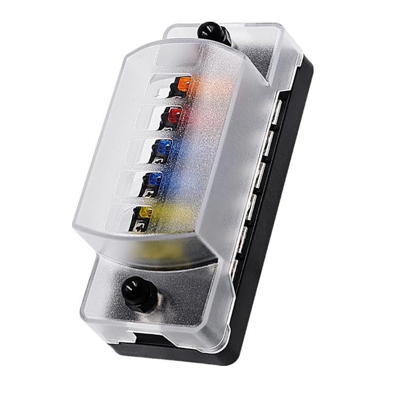 12V-24V DC 6 Way Fuse Block με αρνητικό λεωφορείο Atc/Ato Standard Automotive Fuse Box