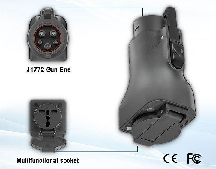Οχήμα για φορτίο προσαρμογέα J1772 Plug Ev συνδετήρα προσαρμογέα Ev εκφόρτιση πρίζα J1772