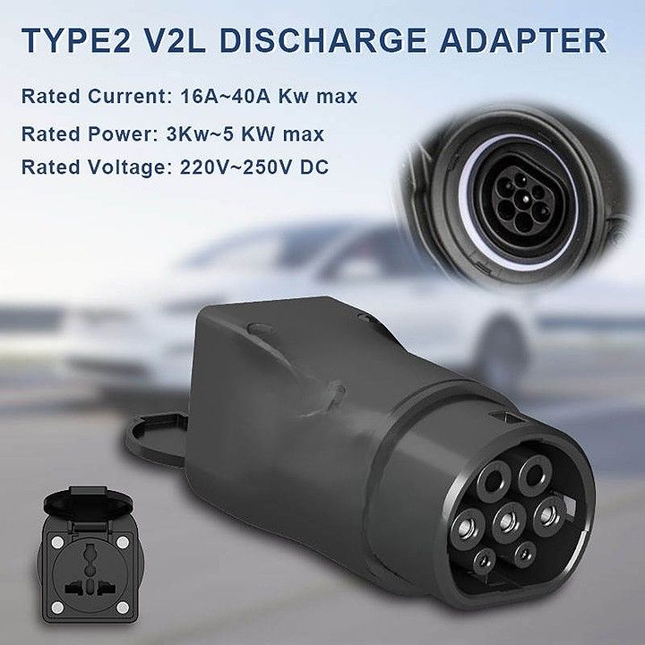 Συνδετήρας V2l Ev εκφόρτωση εκφόρτωση V2l Οχήμα προς φόρτιση Τύπος 2 V2L προσαρμογέα