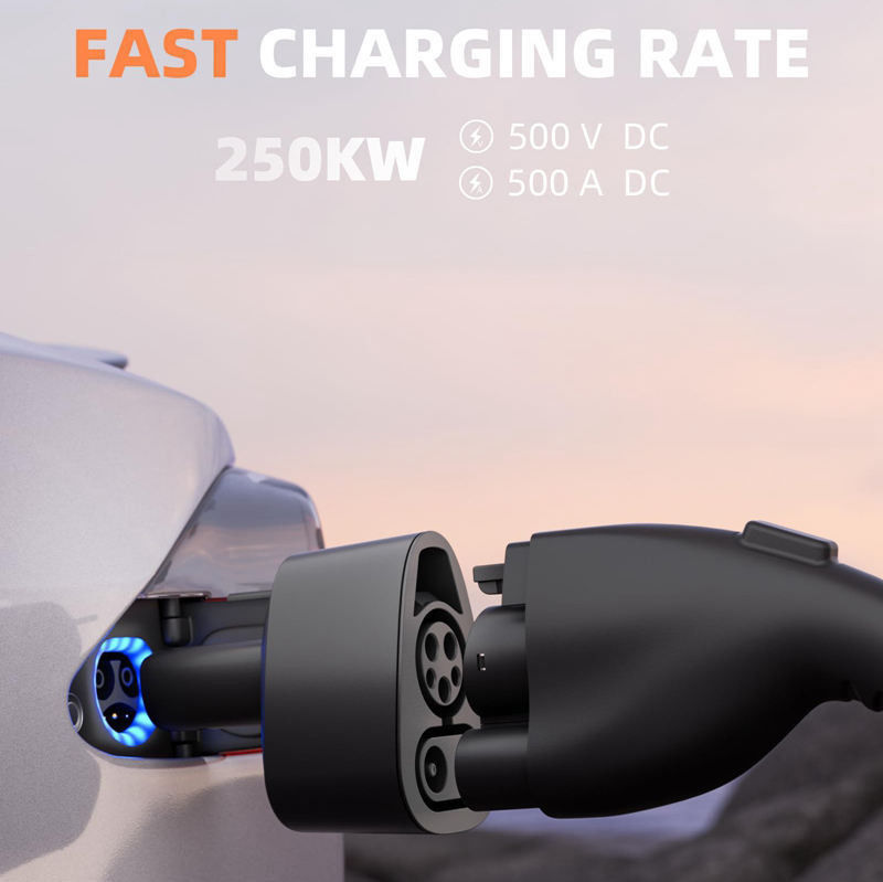 Ταχεία φόρτιση DC J1772 CCS1 σε Tesla EV φορτιστής προσαρμοστή για Tesla μοντέλο S / X / 3 / Y