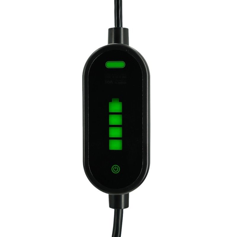 Φορητές φορτιστές ηλεκτρικών οχημάτων 7KW Tpe Jacket IEC 62196 Type2 2.4 Quot LCD CE TUV ROHS